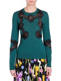 Lace Inset Knit at Saks Fifth Avenue